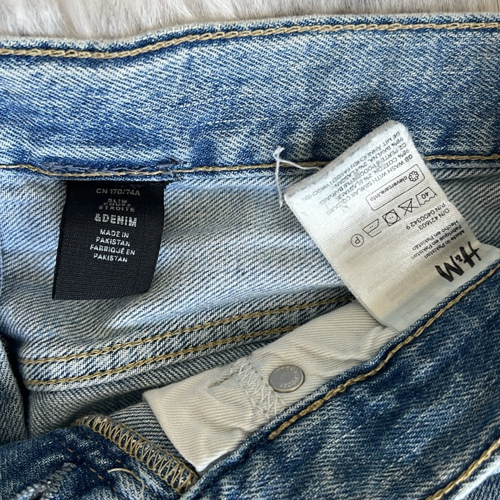 H&M Blue Denim Cutoff Shorts - Picture 2 of 3